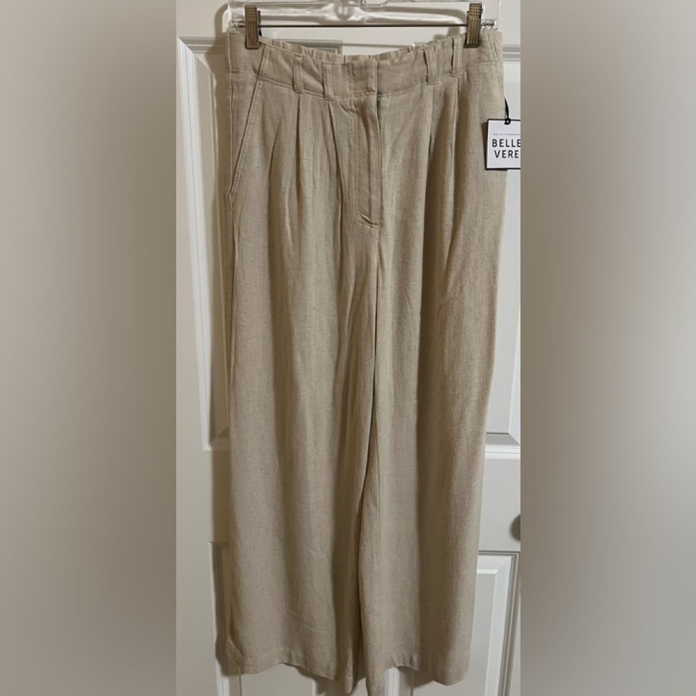 NWT Belle Vere rayon/linen pants. Size 6